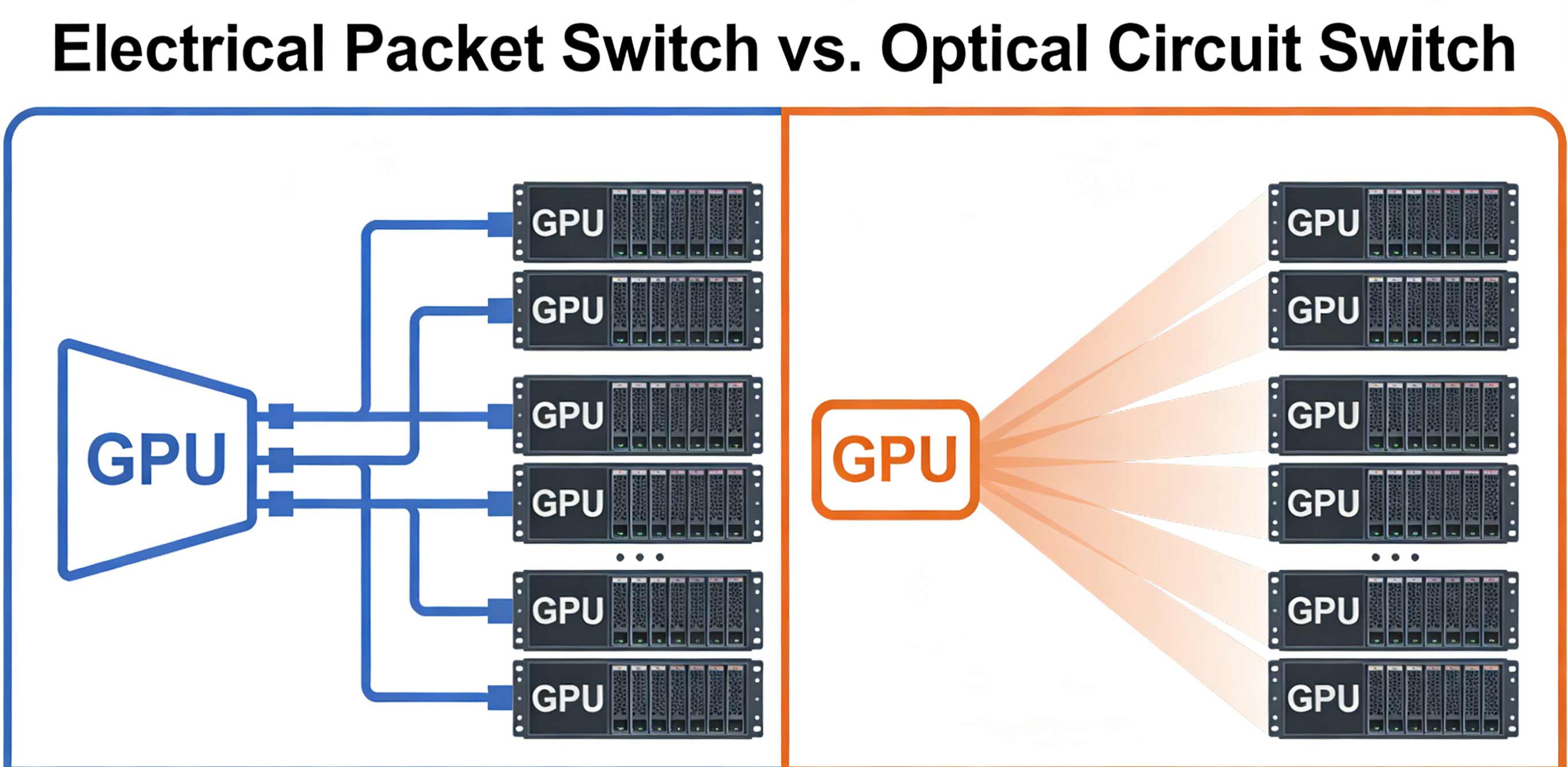 Optical switch vs electrical switch power and latency comparison - Guangxi Coreray Communication Optical switch vs electrical switch power and latency comparison - Guangxi Coreray Communication