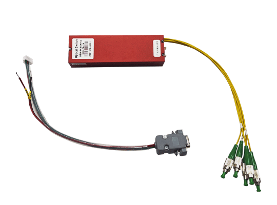 1&times;4 Mechanical Single-Mode Phase-Stable Optical Switch | 1550nm, TTL/RS232
