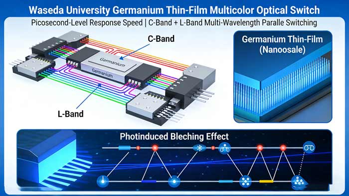 optical switches Waseda University germanium thin film multi-color-Guangxi Coreray Optical Communication optical switches Waseda University germanium thin film multi-color-Guangxi Coreray Optical Communication