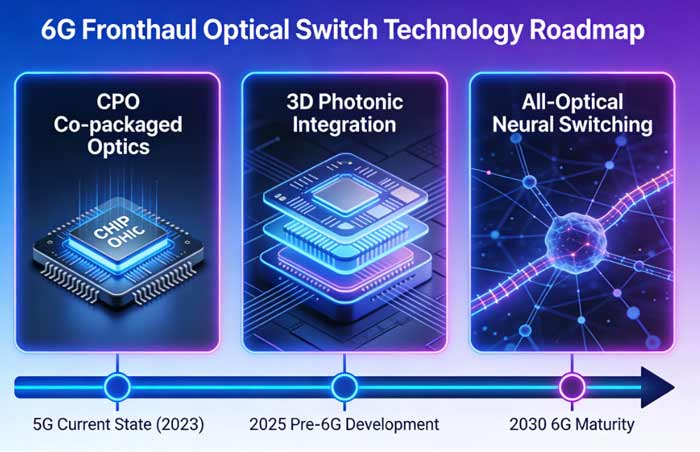 optical switches 6G fronthaul technology roadmap CPO-Guangxi Coreray Optical Communication