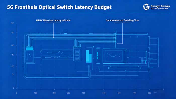 optical switches 5G fronthaul latency budget URLLC-Guangxi Coreray Optical Communication