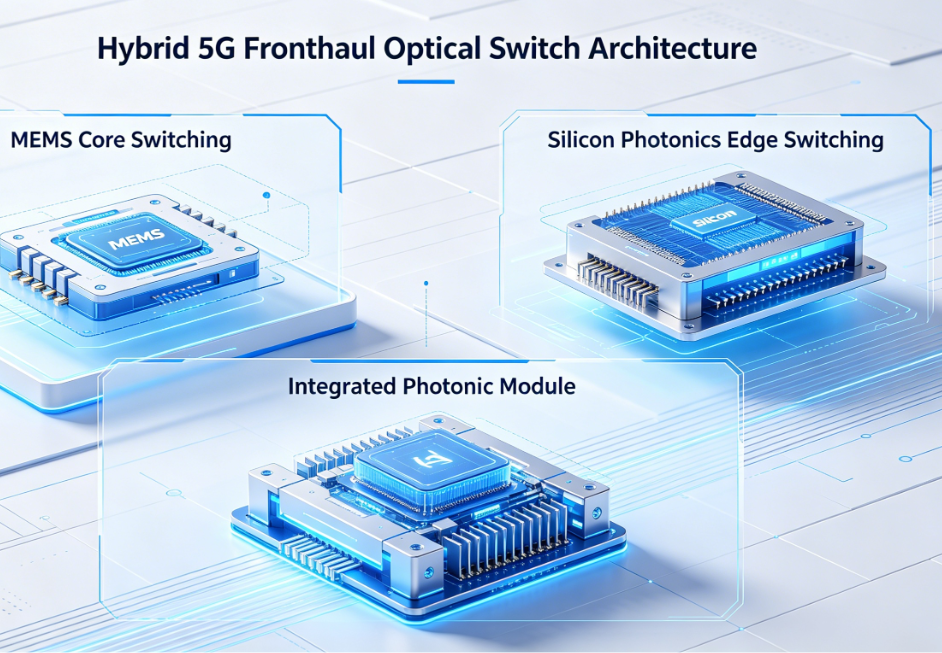 optical switches 5G fronthaul hybrid MEMS silicon photonics-Guangxi Coreray Optical Communication